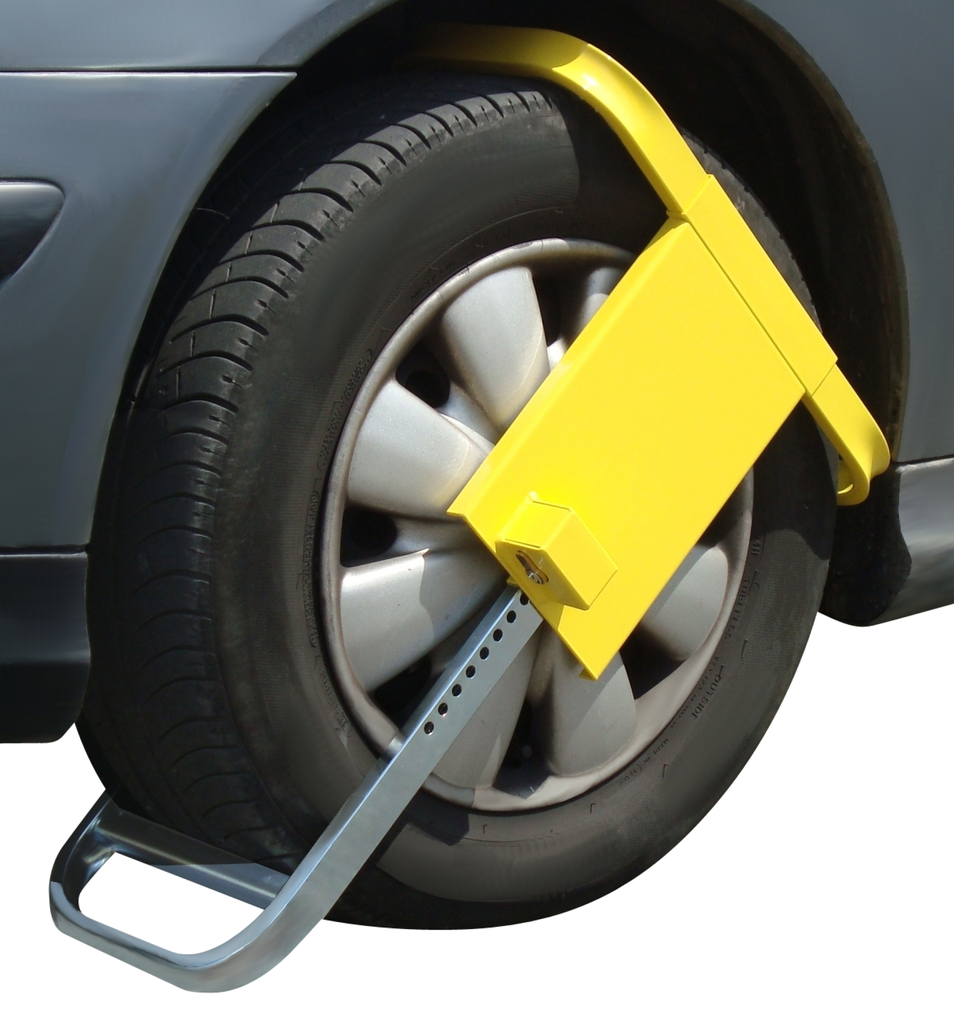Anti-theft wheel clamp for cars
