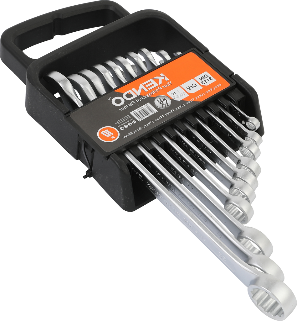 Combination spanner set 10pcs