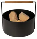 Houtblokkenmand staal
