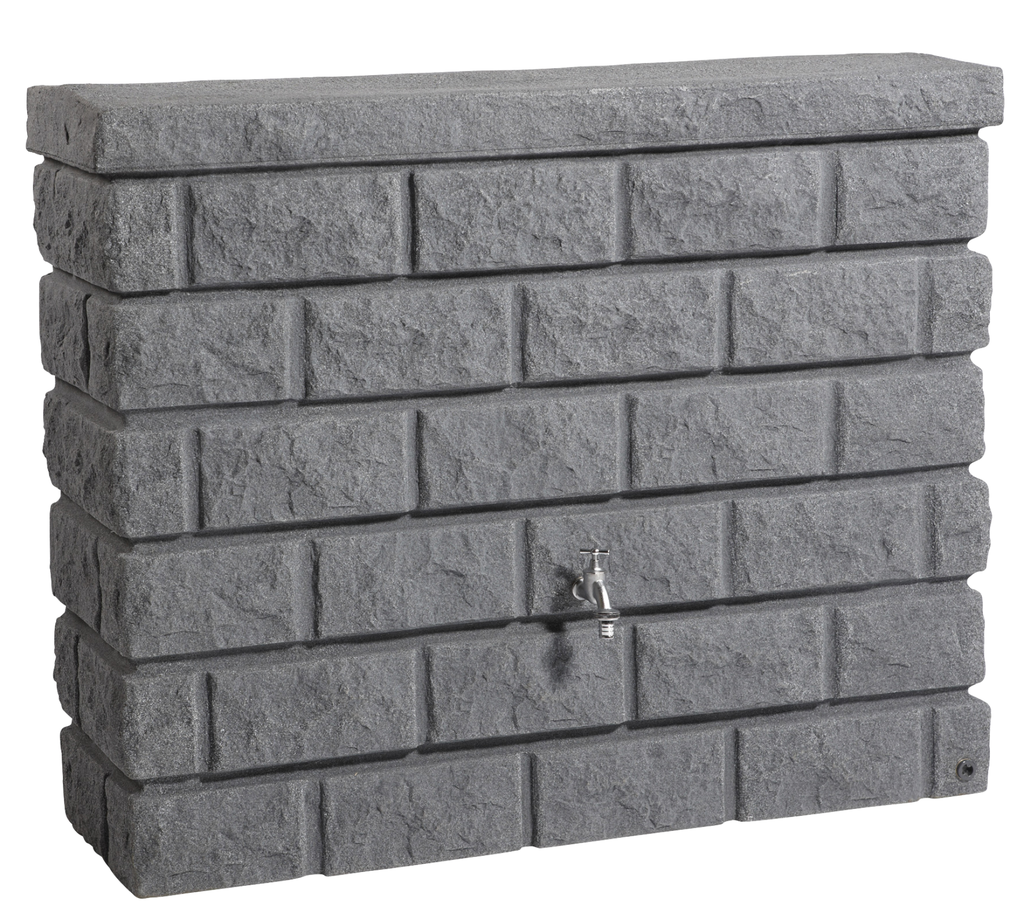 Rocky rain barrel