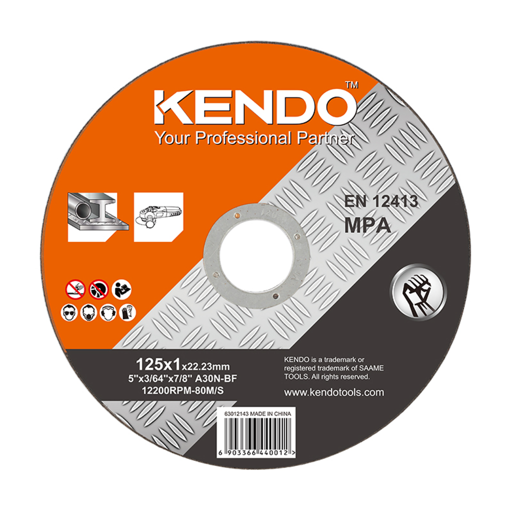 Flat cut-off disc