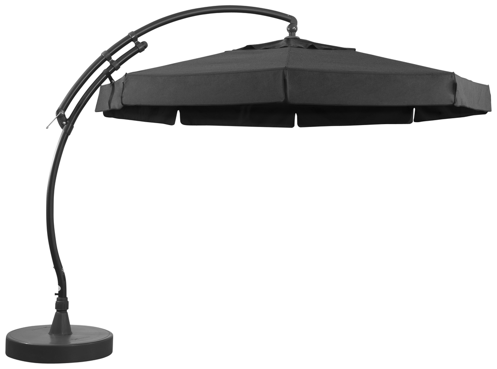 Parasol achthoekig Olefin 350 + voet