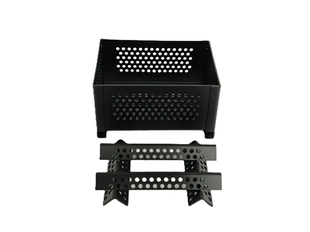 Pellet basket for wood stove