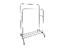 Clothing rack matt black - double