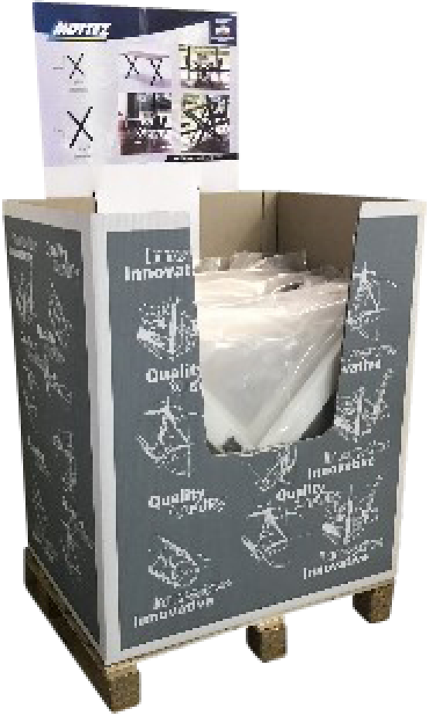 Tafelpoot kruis - Display