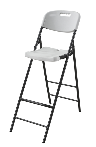 Tabouret haut pliant avec dossier
