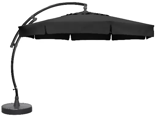 Parasol achthoekig Olefin 350 + voet 