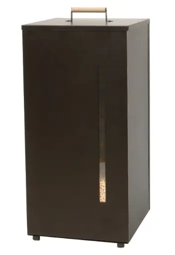 Pellet box black 70L with lid 