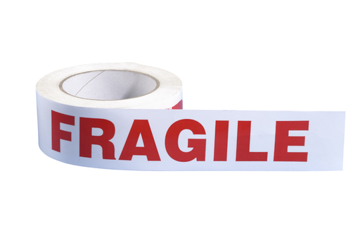 Rouleau adhésif 'fragile'