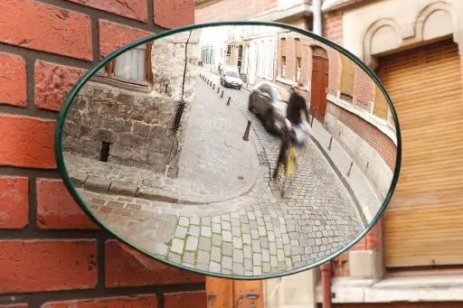 [ZMB314POVA] Convex traffic mirror oval 