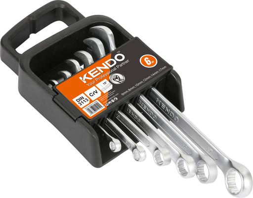 [KE15412] Ring- en steeksleutelset - 6st 