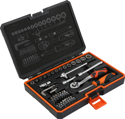 [KE90562] Dr. socket 1/4" set 42pcs 