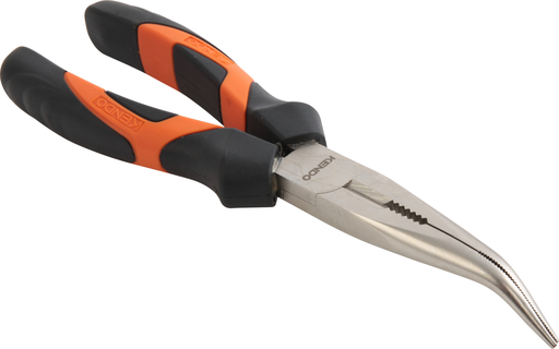 [KE10402] Pince à bec demi-rond coudé 